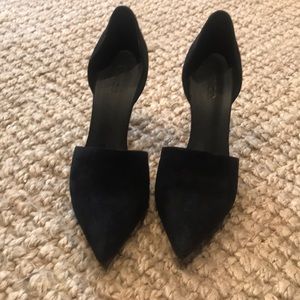 Black suede Vince d’orsay pumps. Size 9.5